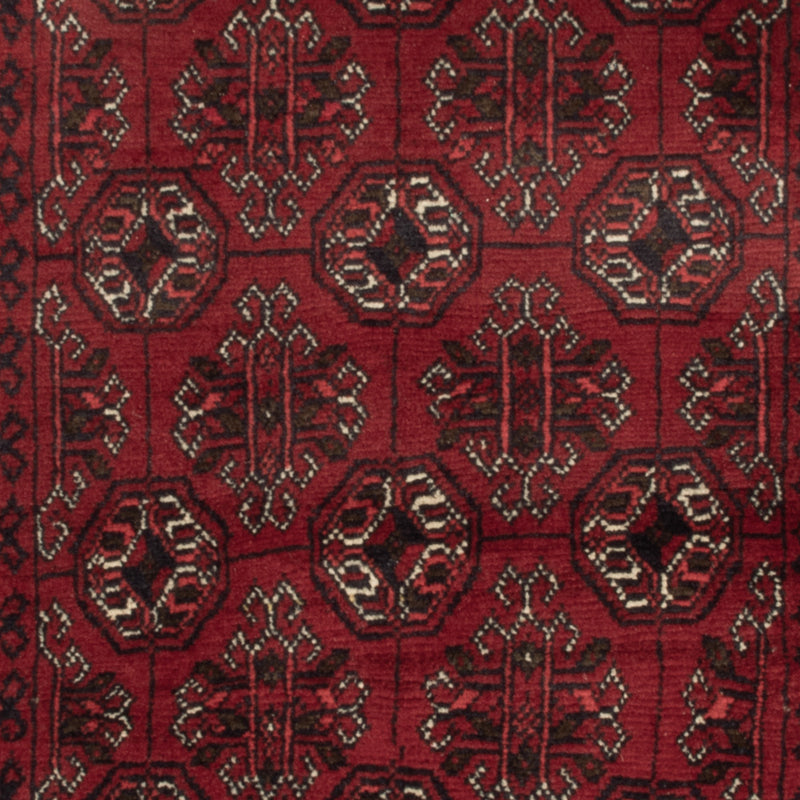 Alfombra afgana - 119 x 77 cm - rojo oscuro