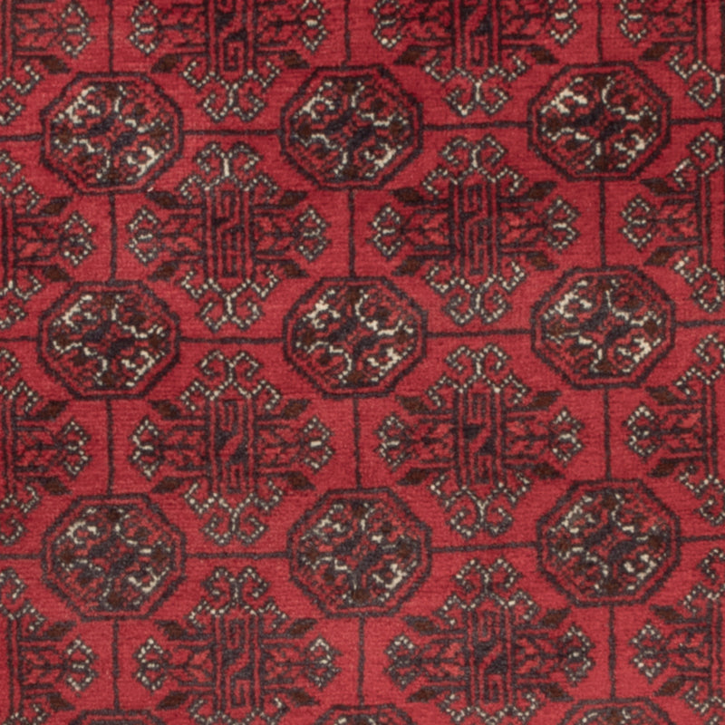 Alfombra afgana - Bukhara - 122 x 70 cm - rojo oscuro