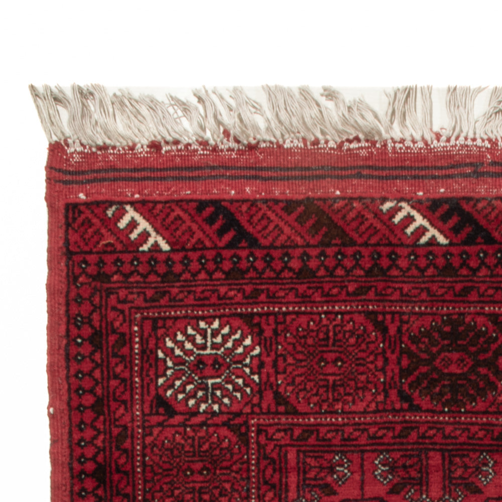 Alfombra afgana - Bukhara - 122 x 70 cm - rojo oscuro