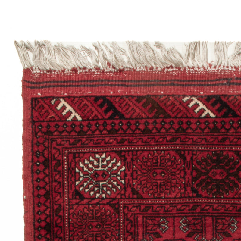 Alfombra afgana - Bukhara - 122 x 70 cm - rojo oscuro