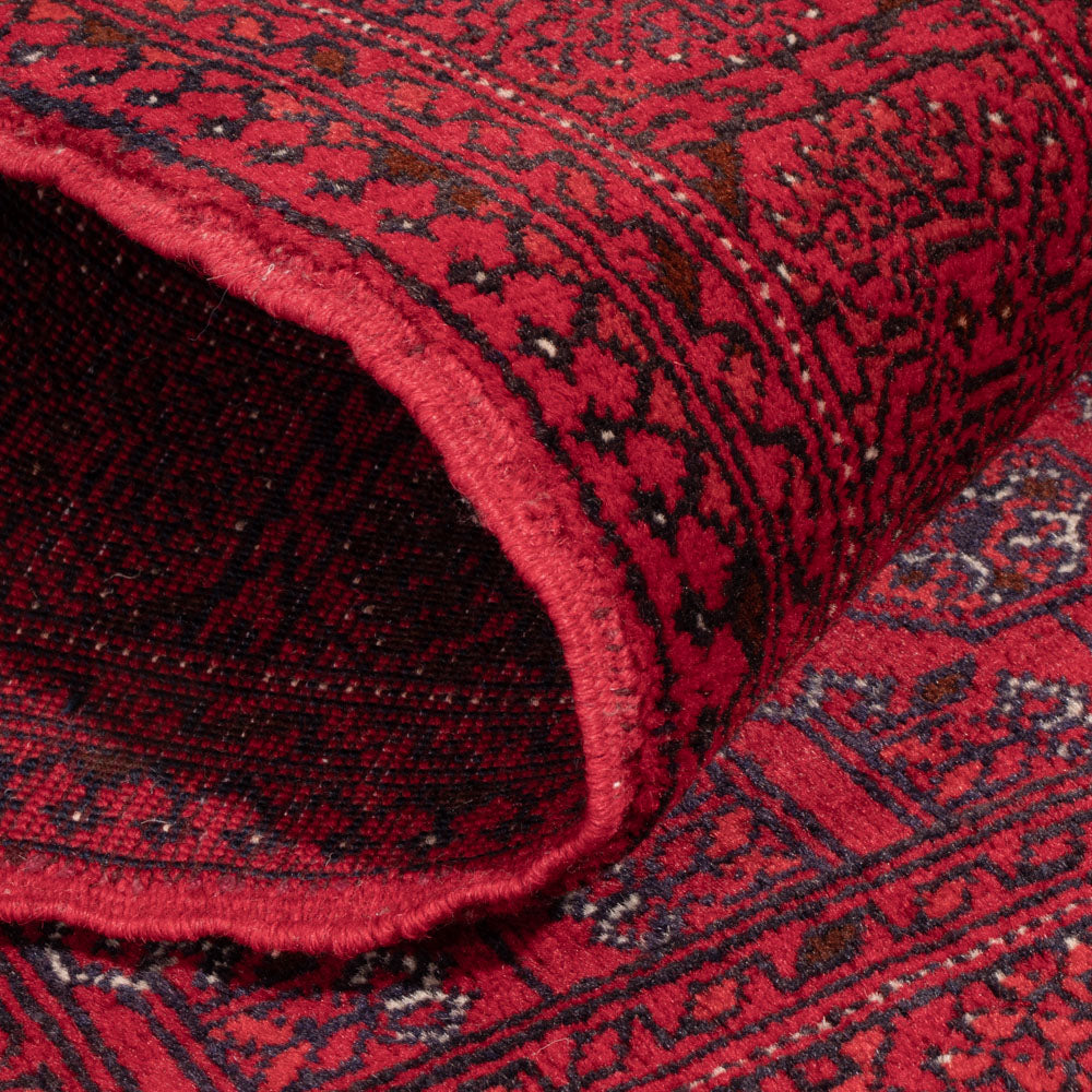 Alfombra afgana - Bukhara - 122 x 70 cm - rojo oscuro