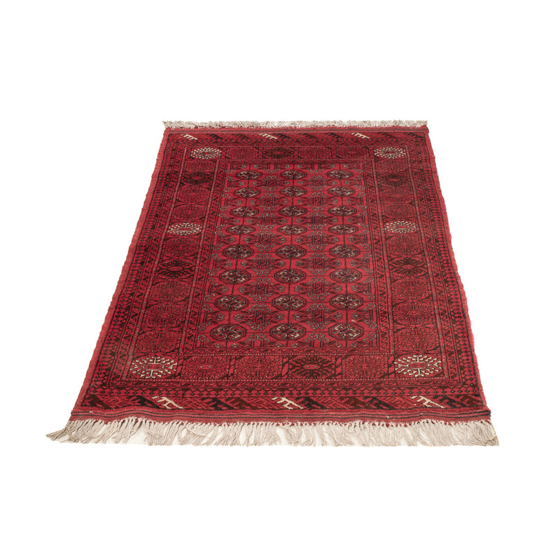 Alfombra afgana - Bukhara - 122 x 70 cm - rojo oscuro
