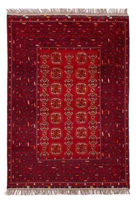 Alfombra afgana - Bukhara - 147 x 104 cm - rojo