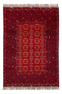 Alfombra afgana - Bukhara - 147 x 104 cm - rojo