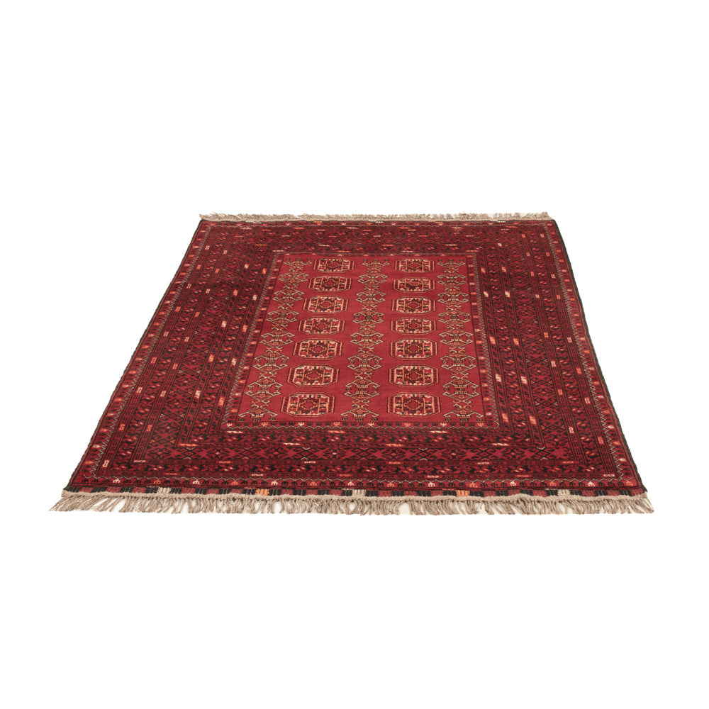Alfombra afgana - Bukhara - 147 x 104 cm - rojo