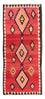 Alfombra de pasillo Alfombra Kelim - Antigua - 387 x 160 cm - multicolor