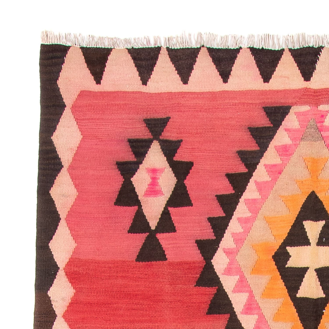 Kilim antiguo Alfombra 387x160cm