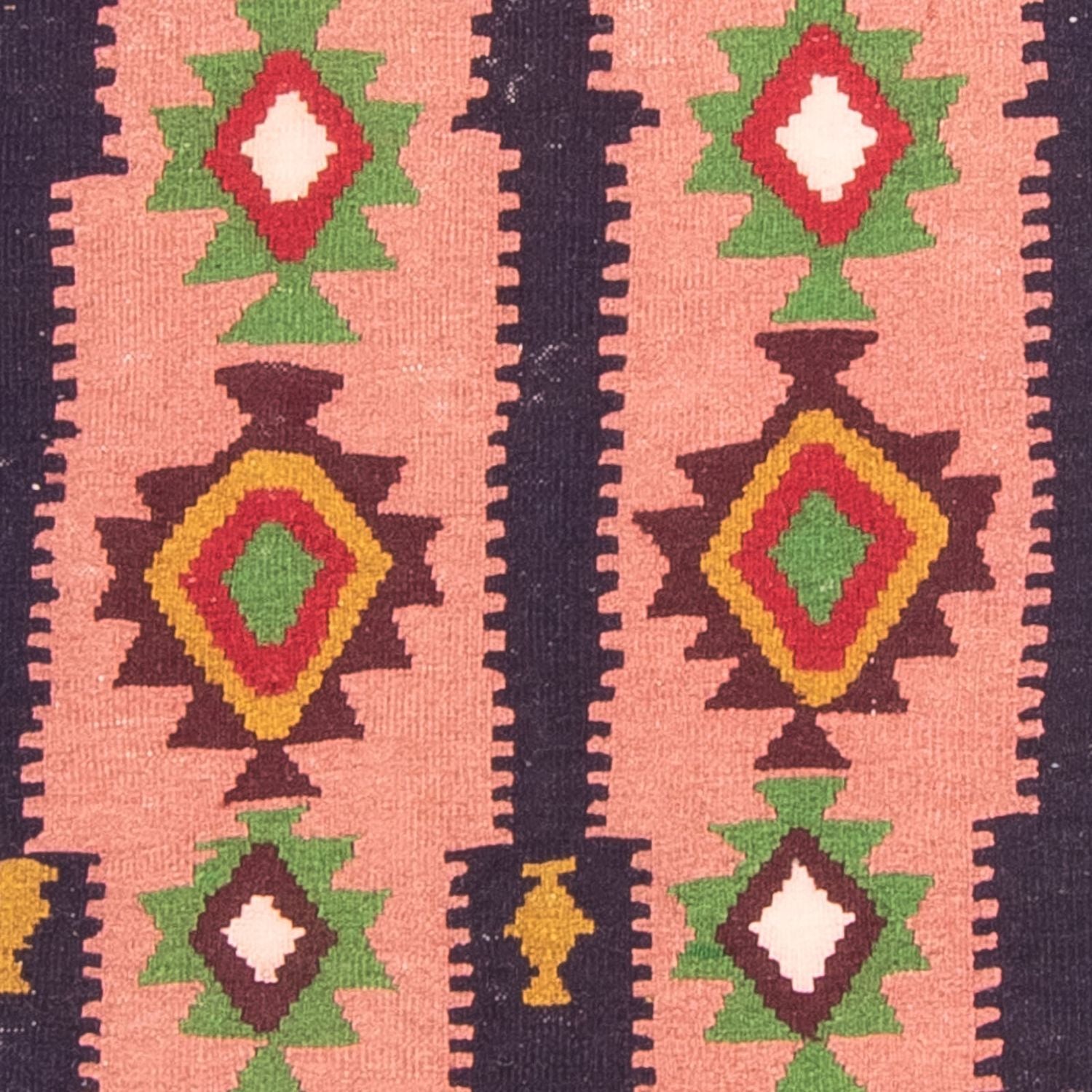 Alfombra de pasillo Alfombra Kelim - Antigua - 275 x 110 cm - multicolor
