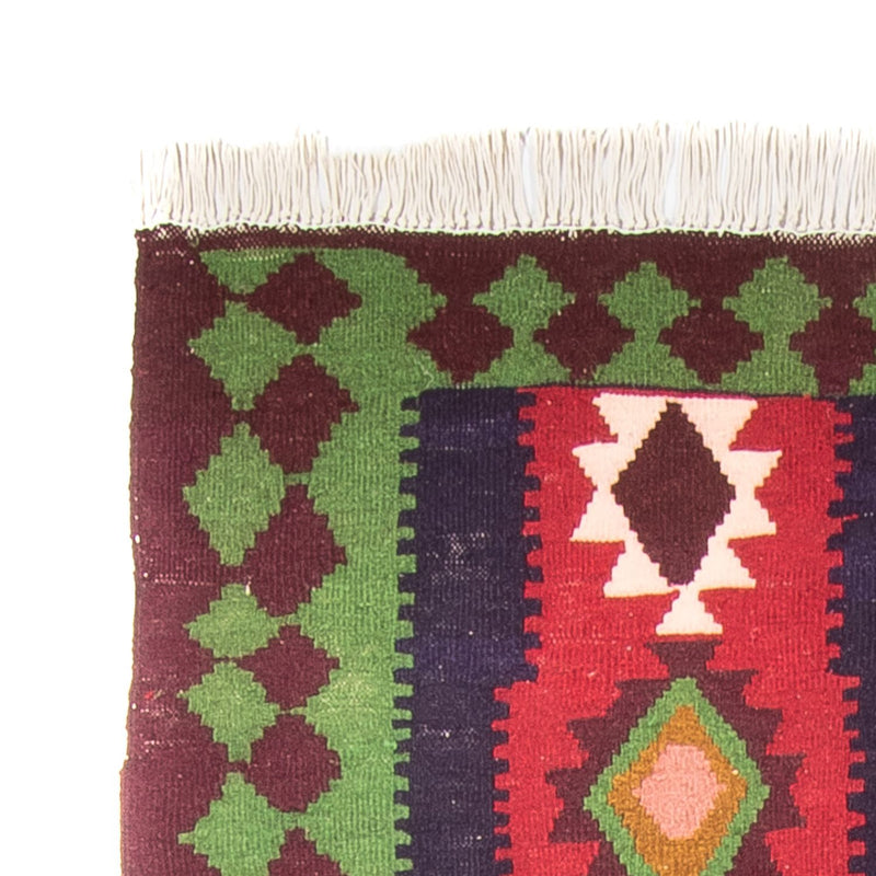 Alfombra de pasillo Alfombra Kelim - Antigua - 275 x 110 cm - multicolor
