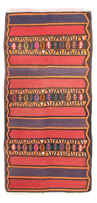 Alfombra de pasillo Alfombra Kelim - Antigua - 310 x 144 cm - multicolor