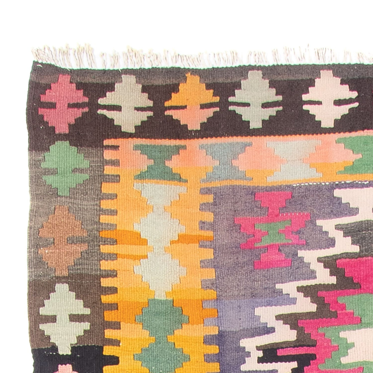 Kilim antiguo Alfombra 147x360cm