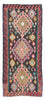 Alfombra de pasillo Alfombra Kelim - Antigua - 347 x 150 cm - multicolor