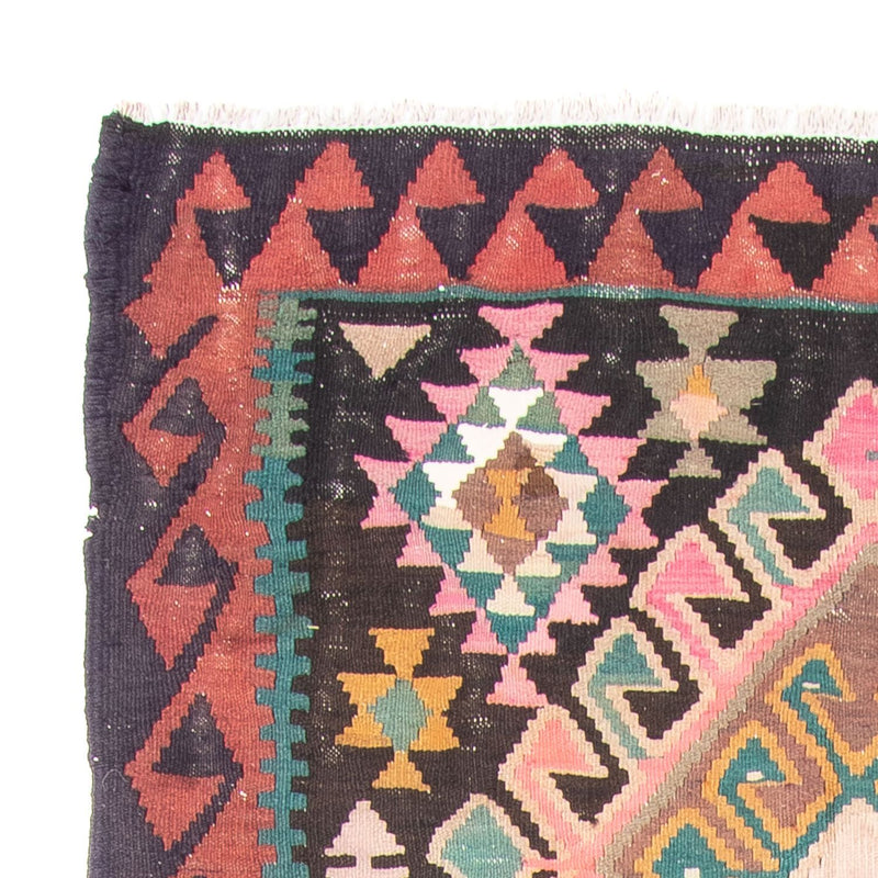 Alfombra de pasillo Alfombra Kelim - Antigua - 347 x 150 cm - multicolor