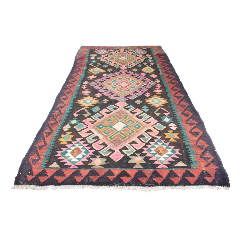 Alfombra de pasillo Alfombra Kelim - Antigua - 347 x 150 cm - multicolor