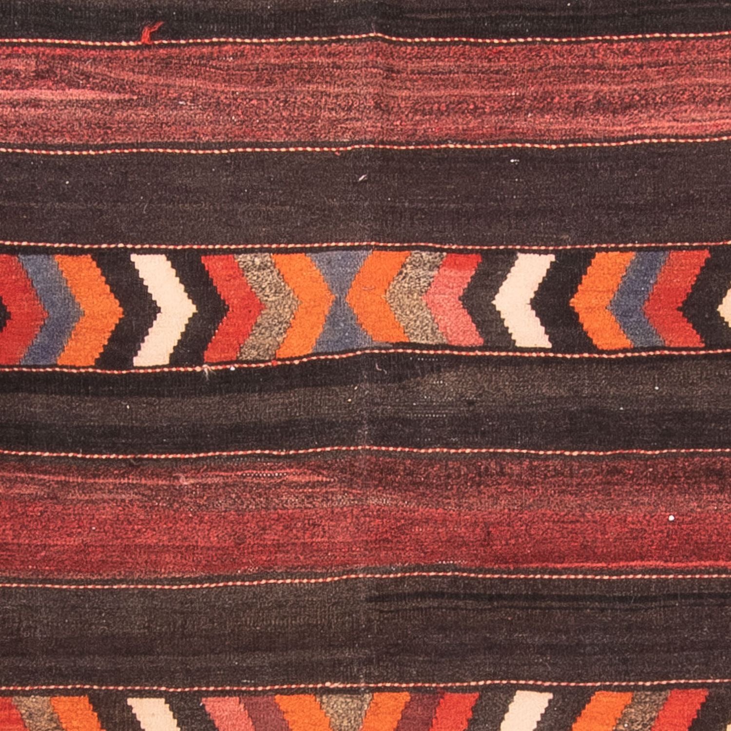 Alfombra de pasillo Alfombra Kelim - Antigua - 433 x 160 cm - multicolor