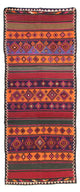 Kilim antiguo Alfombra 395x160cm
