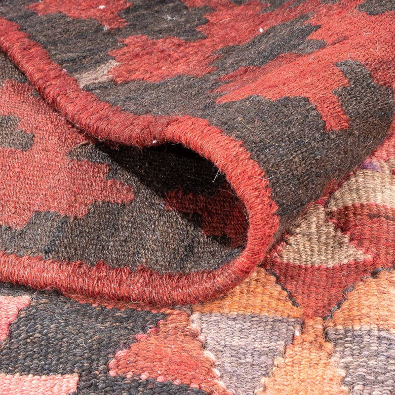 Alfombra de pasillo Alfombra Kelim - Antigua - 460 x 143 cm - multicolor