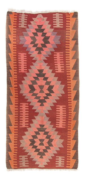 Alfombra de pasillo Alfombra Kelim - Antigua - 270 x 110 cm - multicolor