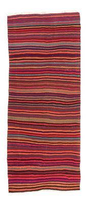 Alfombra de pasillo Alfombra Kelim - Antigua - 300 x 122 cm - multicolor