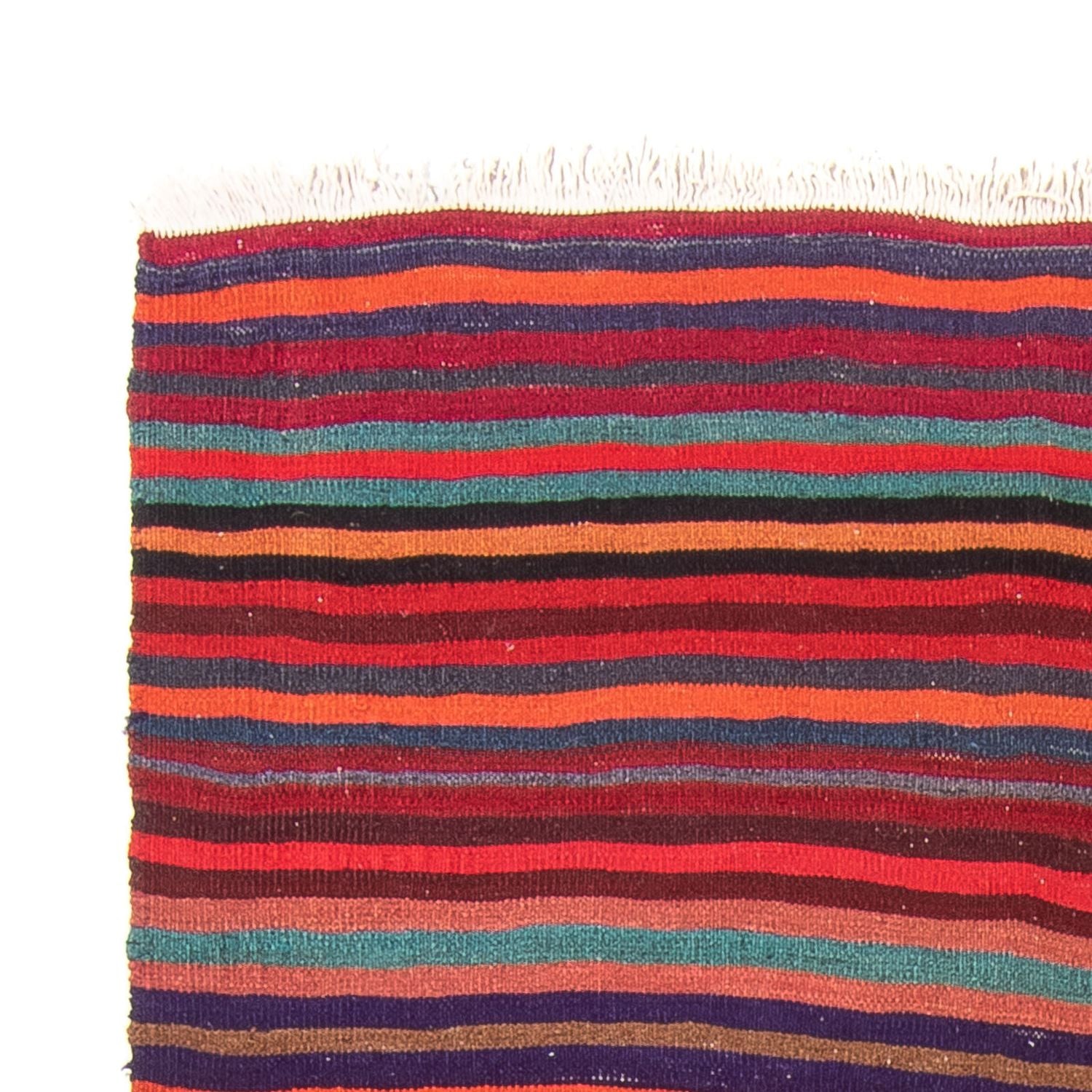 Alfombra de pasillo Alfombra Kelim - Antigua - 300 x 122 cm - multicolor
