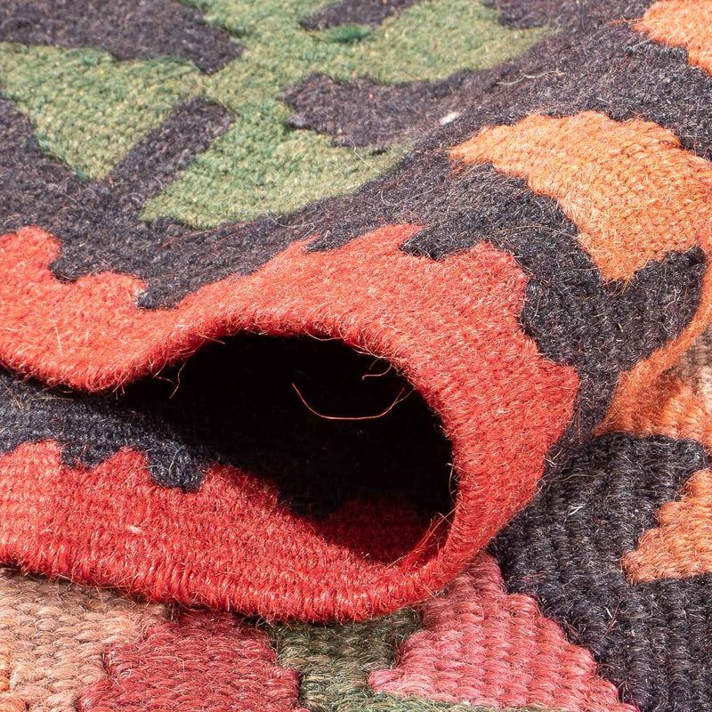 Alfombra de pasillo Alfombra Kelim - Antigua - 355 x 150 cm - multicolor