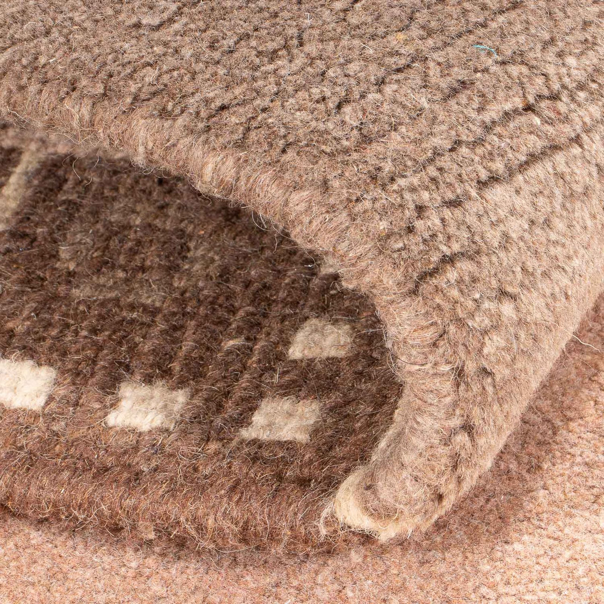 Alfombra de Nepal - 148 x 83 cm - marrón claro