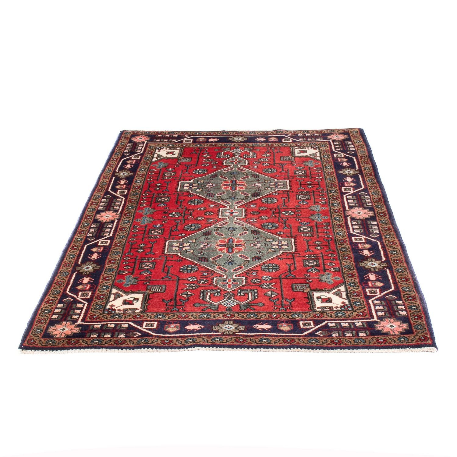 Alfombra persa - Nómada - 150 x 107 cm - rojo