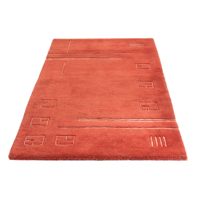 Alfombra de Nepal - 163 x 89 cm - rojo