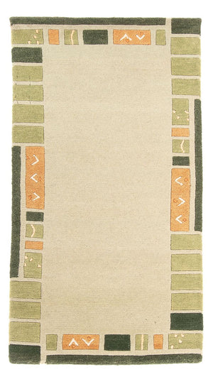 Alfombra de Nepal - 140 x 70 cm - verde oliva