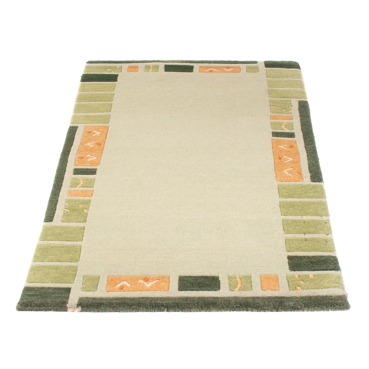 Alfombra de Nepal - 140 x 70 cm - verde oliva