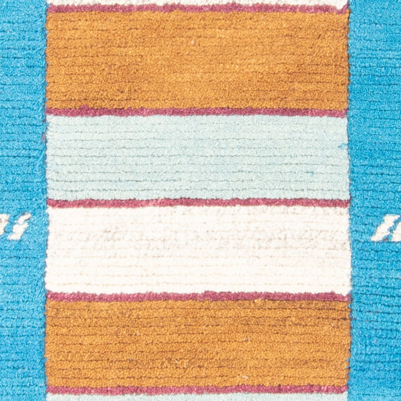 Alfombra de Nepal - 140 x 70 cm - turquesa