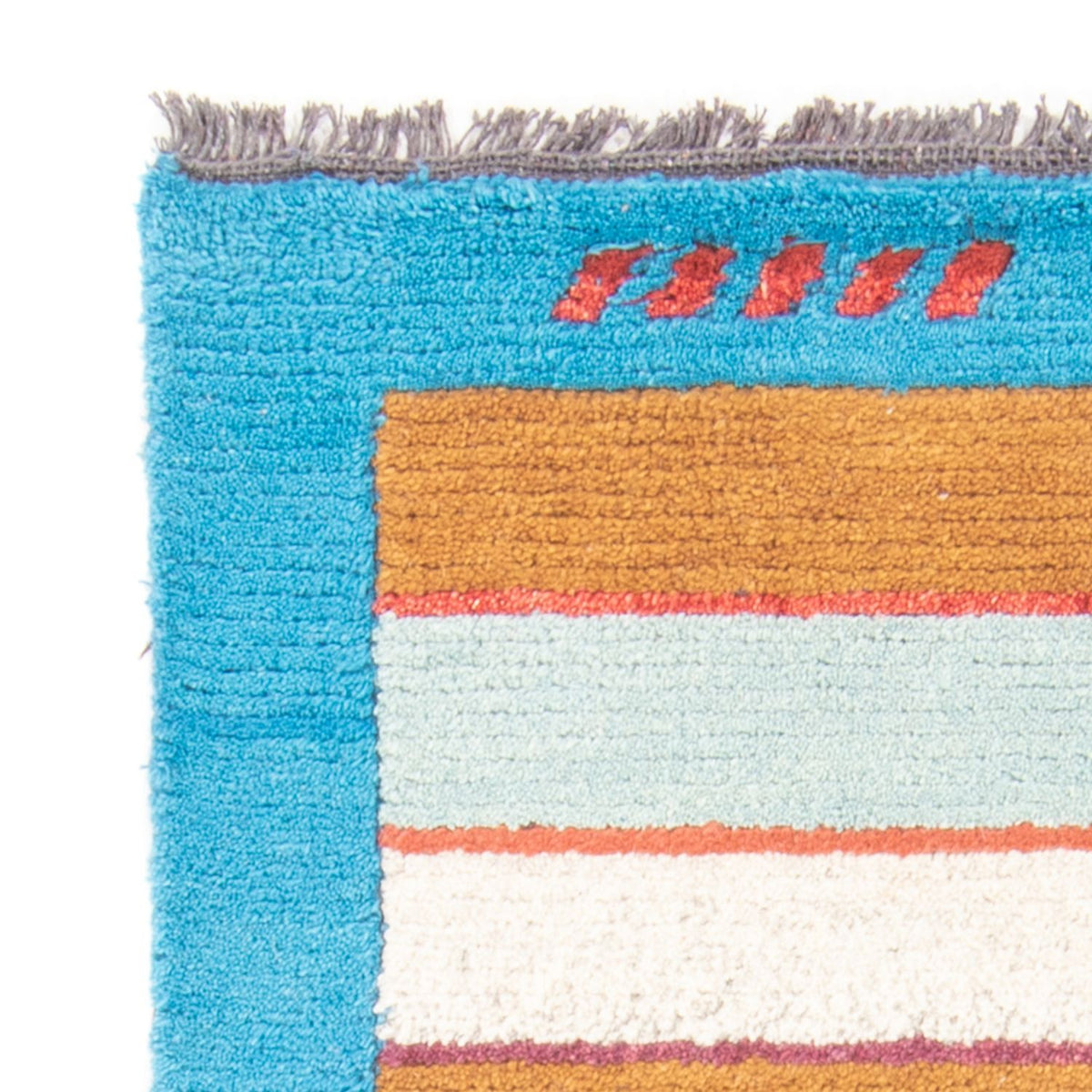 Alfombra de Nepal - 140 x 70 cm - turquesa