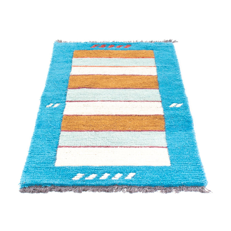 Alfombra de Nepal - 140 x 70 cm - turquesa