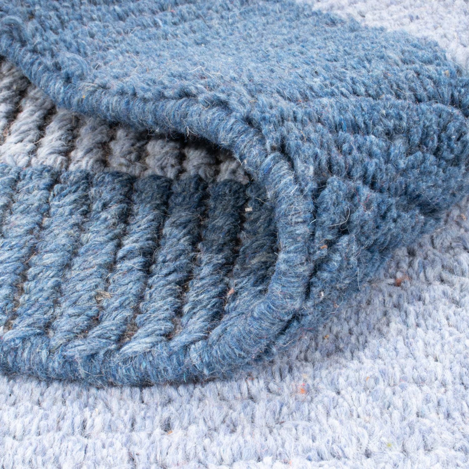 Alfombra de Nepal - 140 x 70 cm - azul