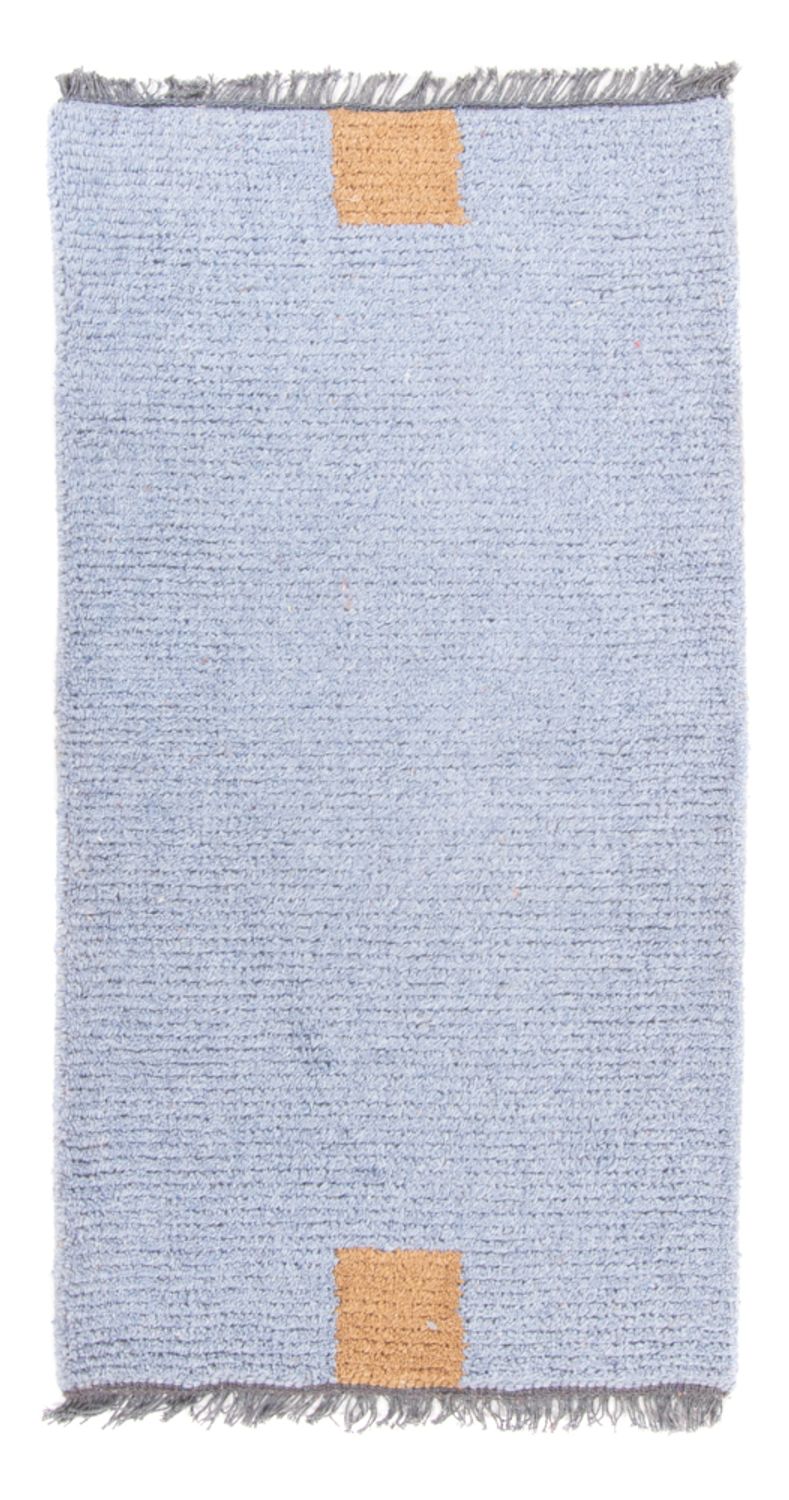 Alfombra de Nepal - 140 x 70 cm - azul claro