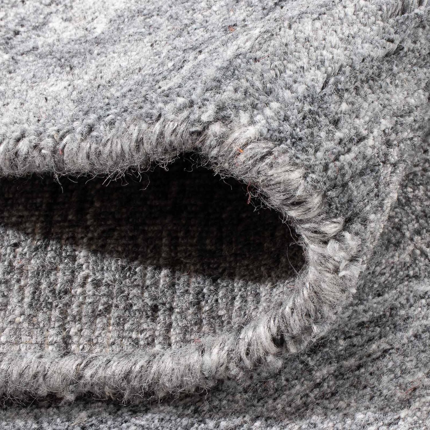 Alfombra Gabbeh - Loribaft Softy - 150 x 83 cm - gris