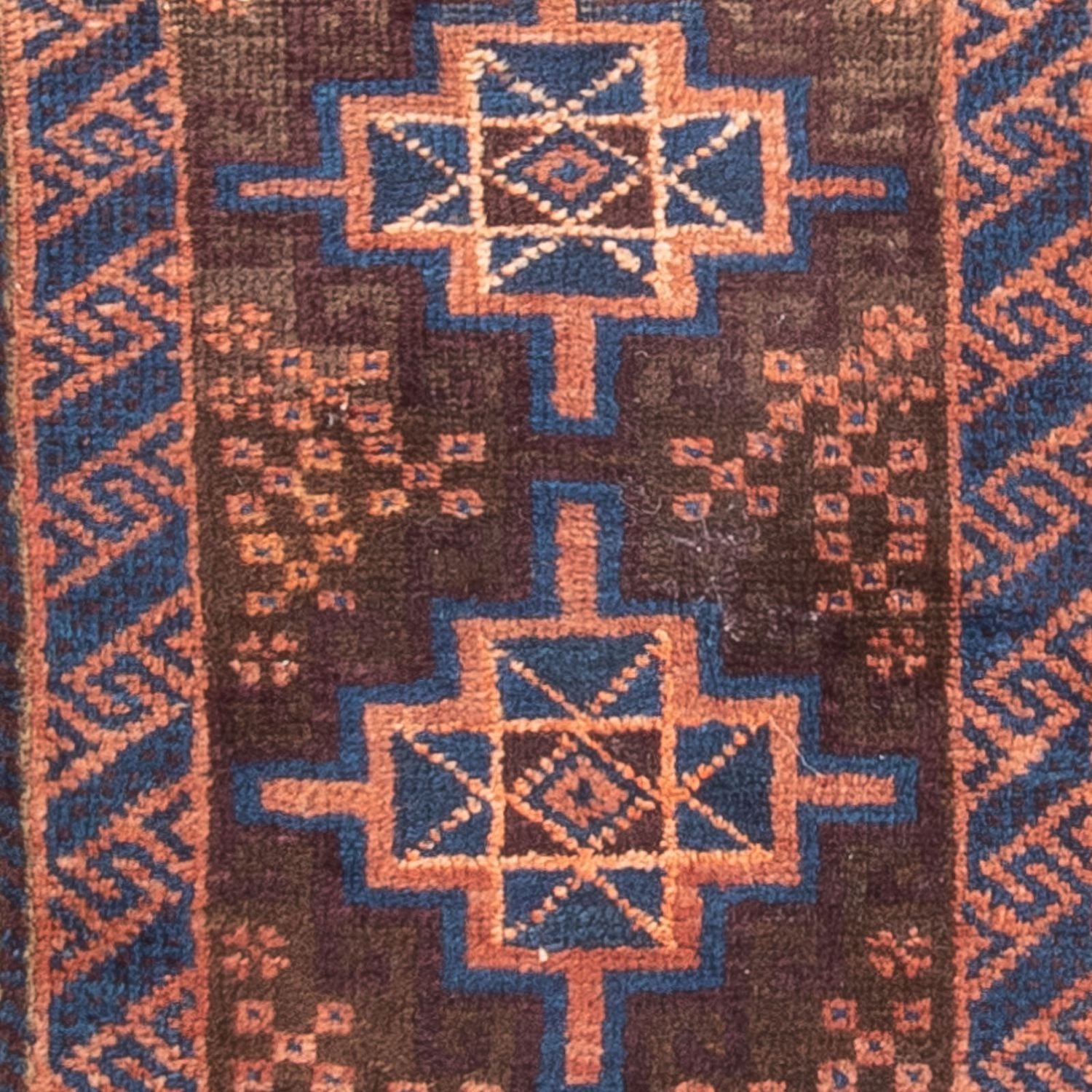 Alfombra Belutsch - 103 x 58 cm - marrón