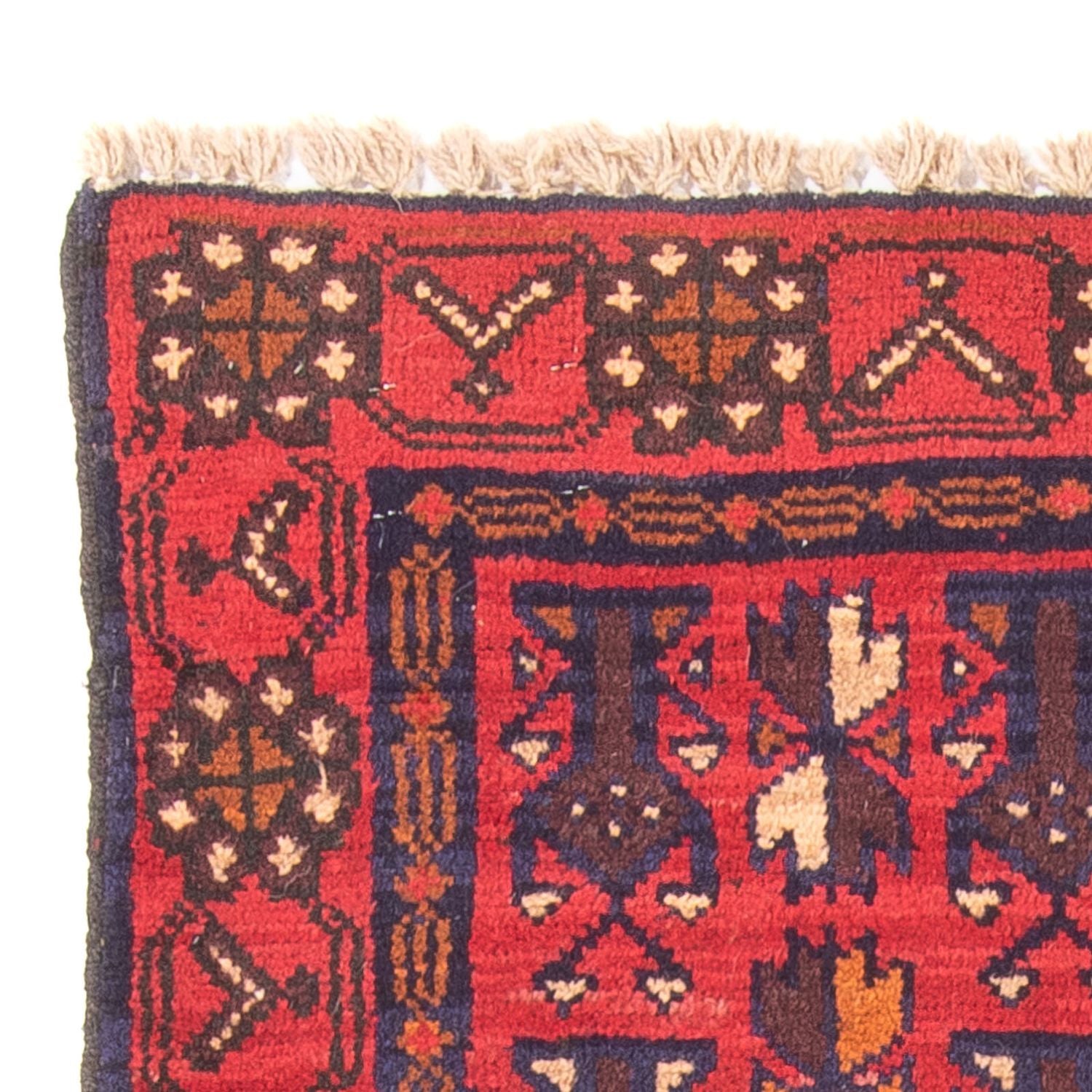 Alfombra Belutsch - 130 x 74 cm - rojo