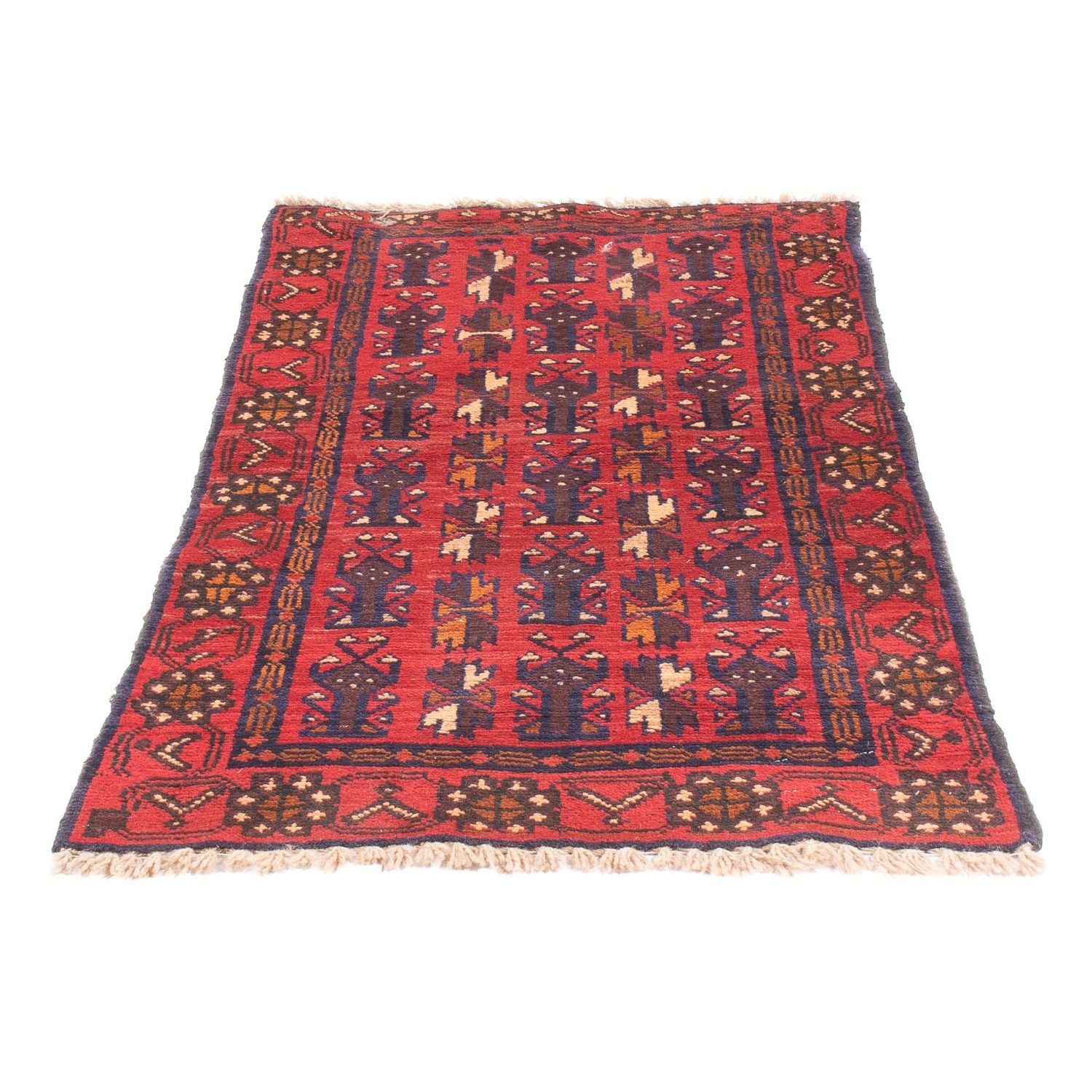 Alfombra Belutsch - 130 x 74 cm - rojo