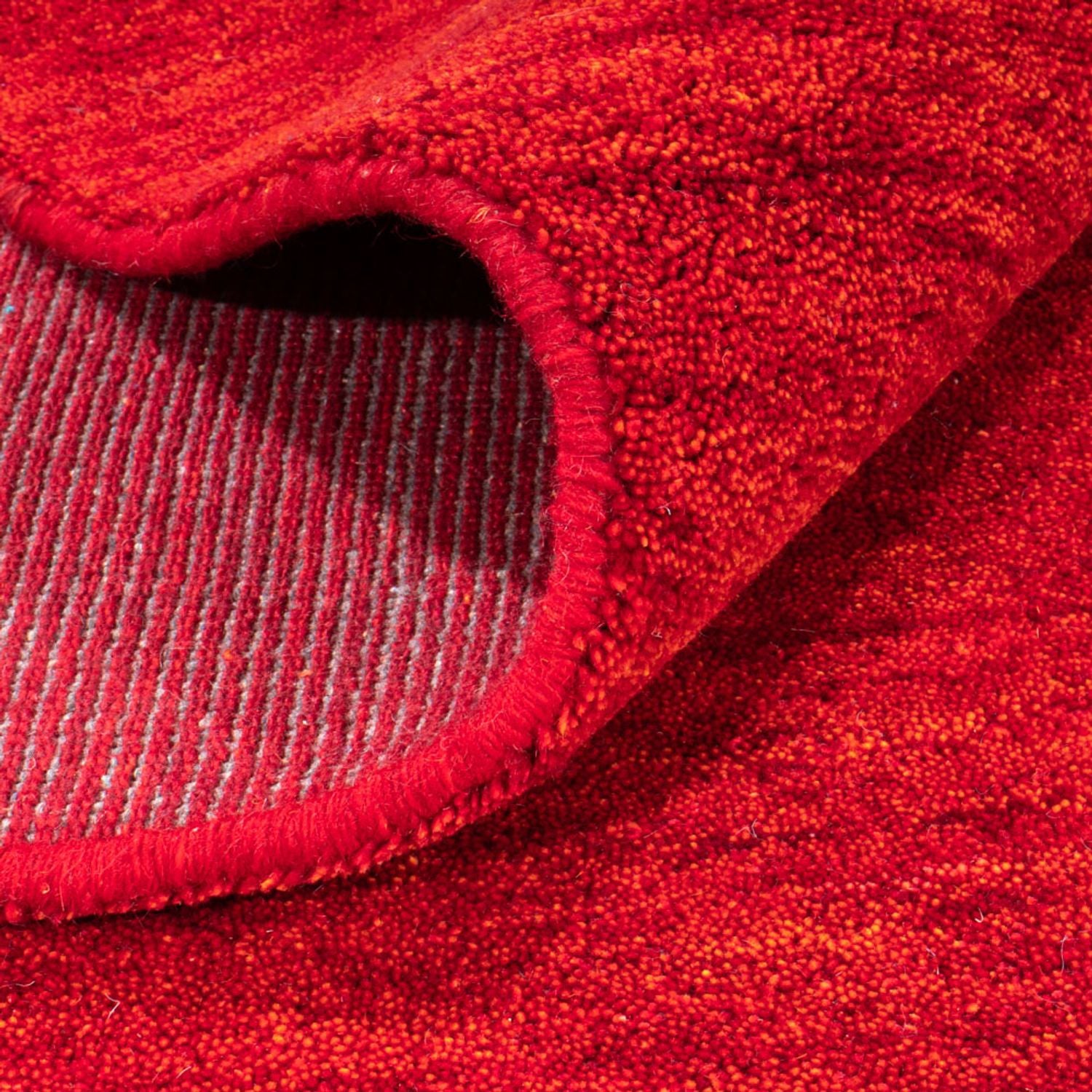 Alfombra Gabbeh - Softy cuadrado  - 200 x 200 cm - rojo