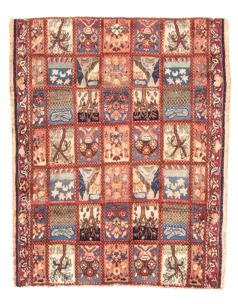 Alfombra persa - Ghom - 128 x 105 cm - multicolor