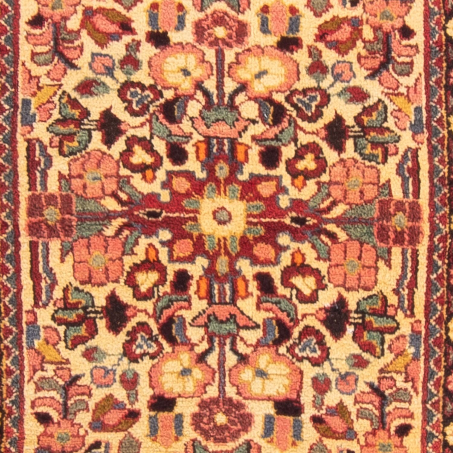 Alfombra de pasillo Alfombra persa - Nómada - 205 x 75 cm - amarillo
