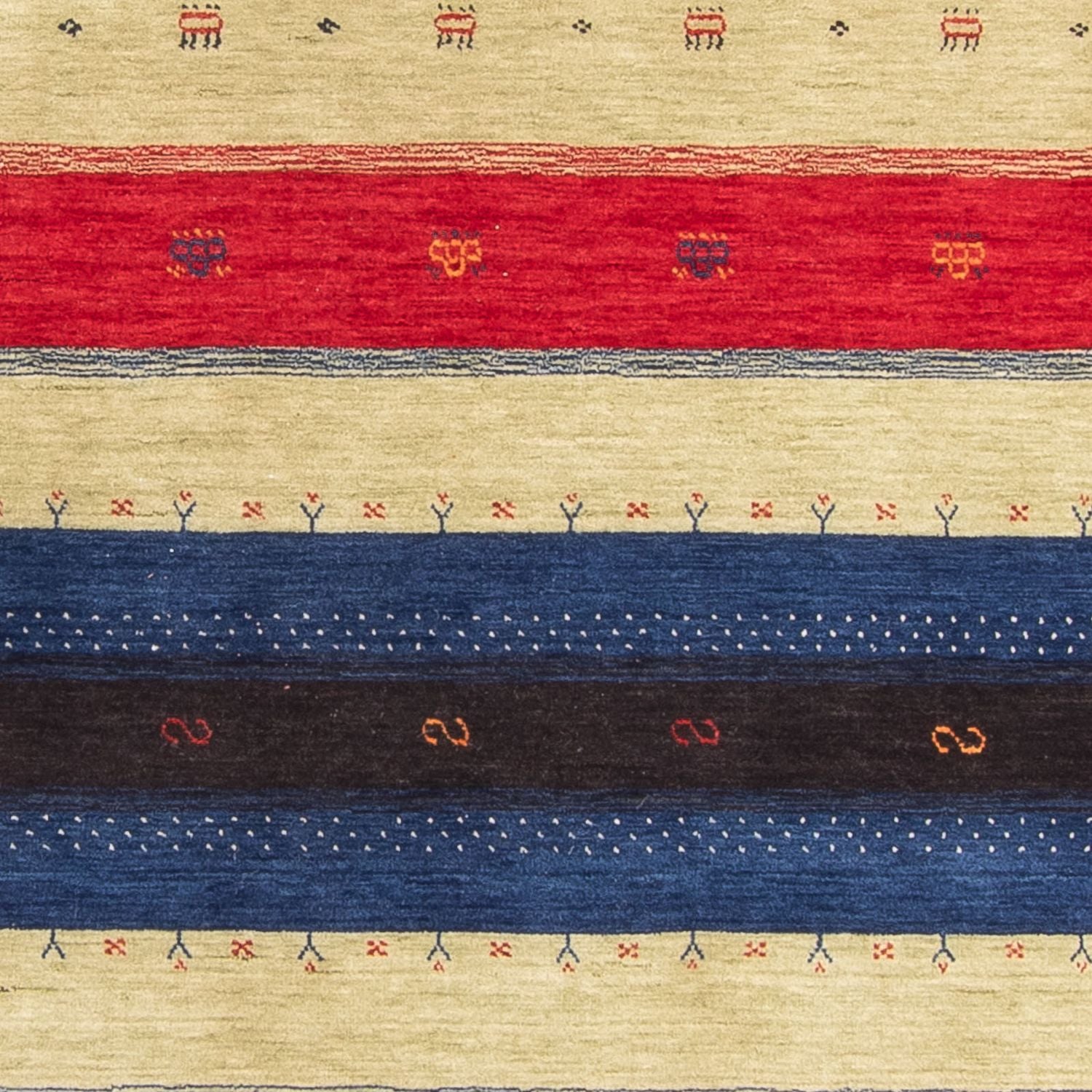Alfombra Gabbeh - Loribaft Softy - 242 x 170 cm - multicolor