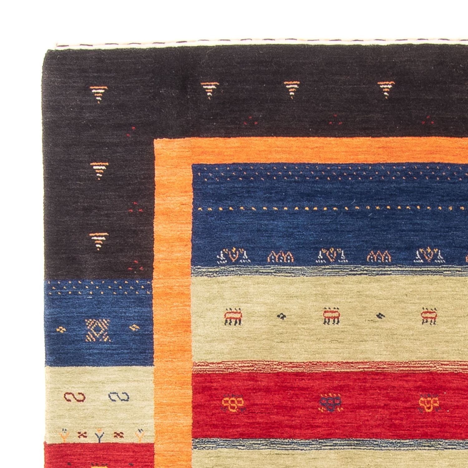 Alfombra Gabbeh - Loribaft Softy - 242 x 170 cm - multicolor