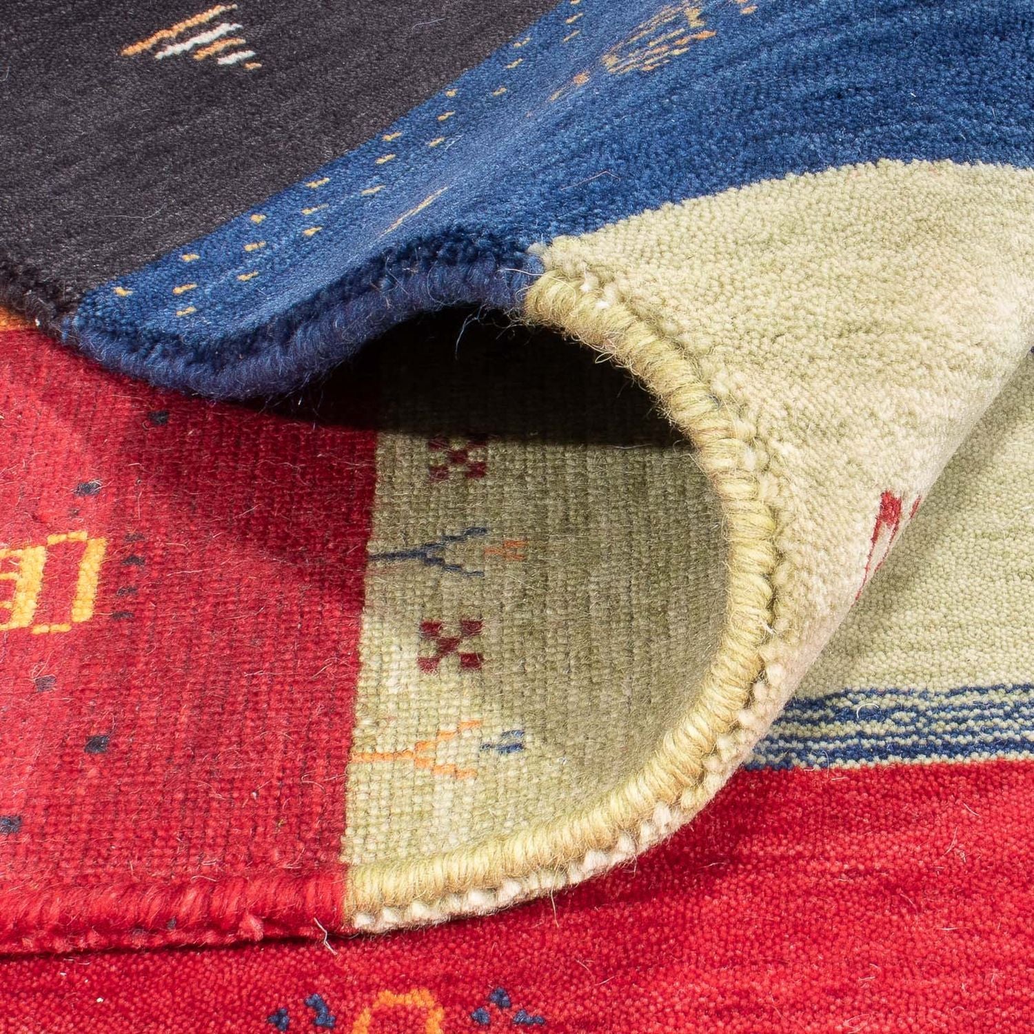Alfombra Gabbeh - Loribaft Softy - 242 x 170 cm - multicolor