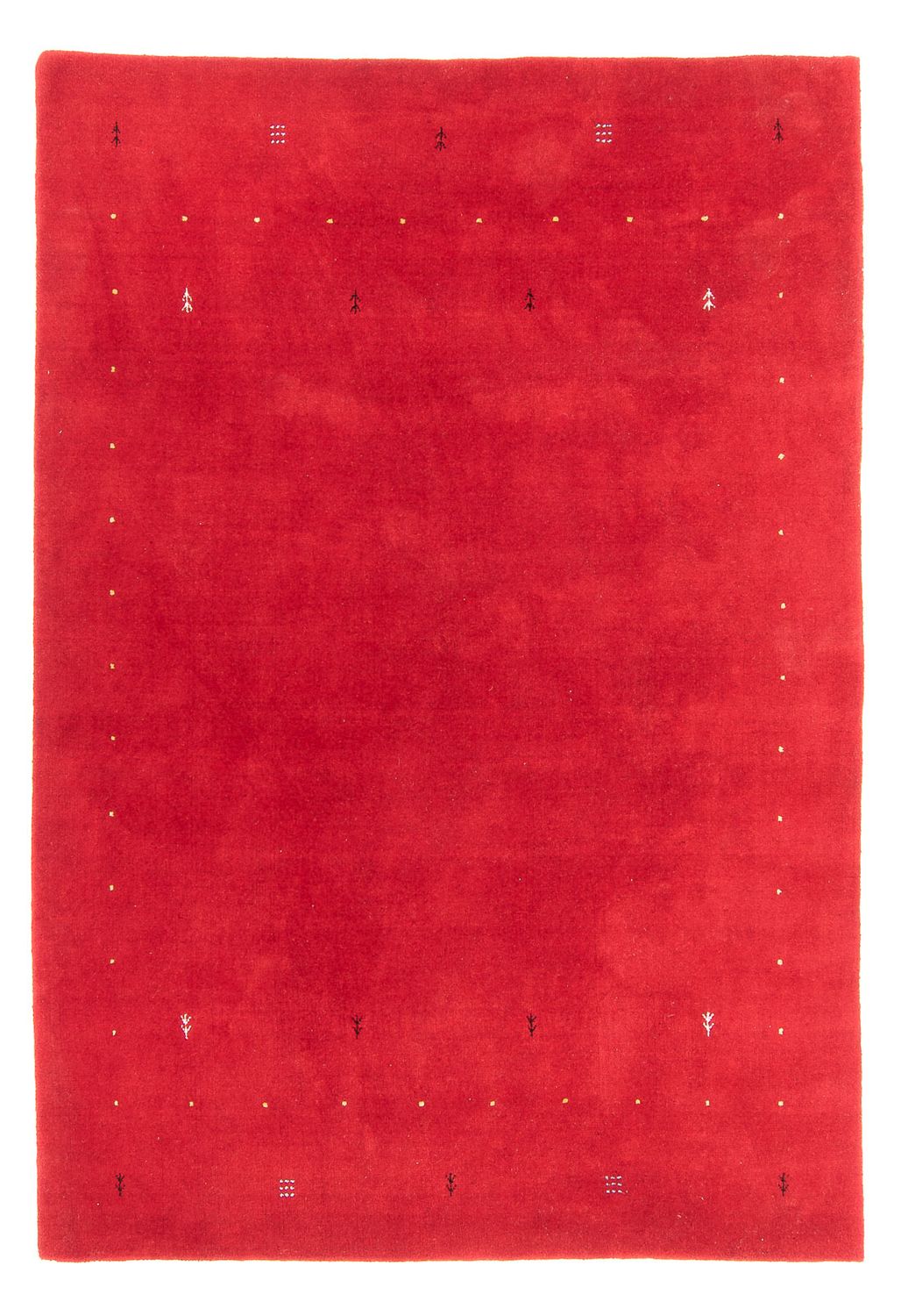 Alfombra Gabbeh - Loribaft Softy - 241 x 176 cm - rojo