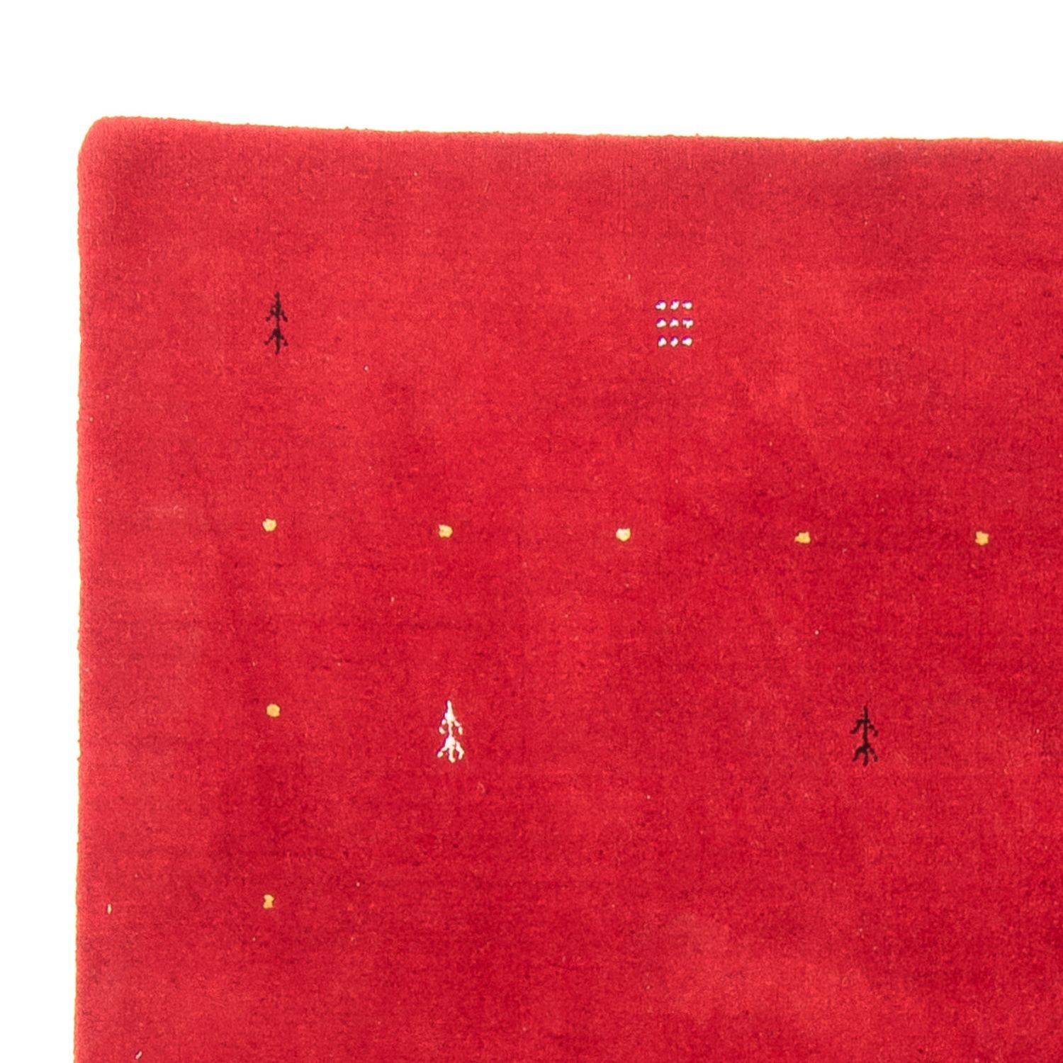 Alfombra Gabbeh - Loribaft Softy - 241 x 176 cm - rojo