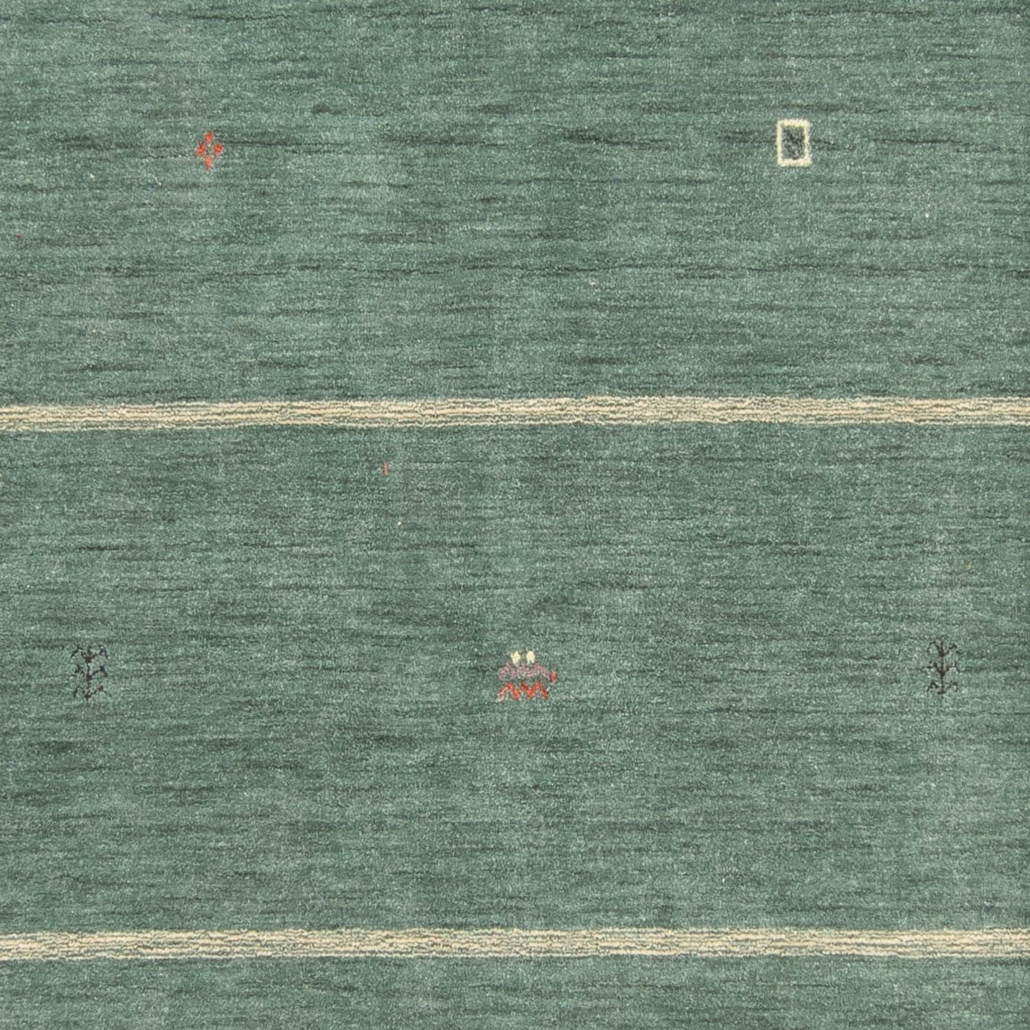 Alfombra Gabbeh - Loribaft Softy - 250 x 200 cm - verde