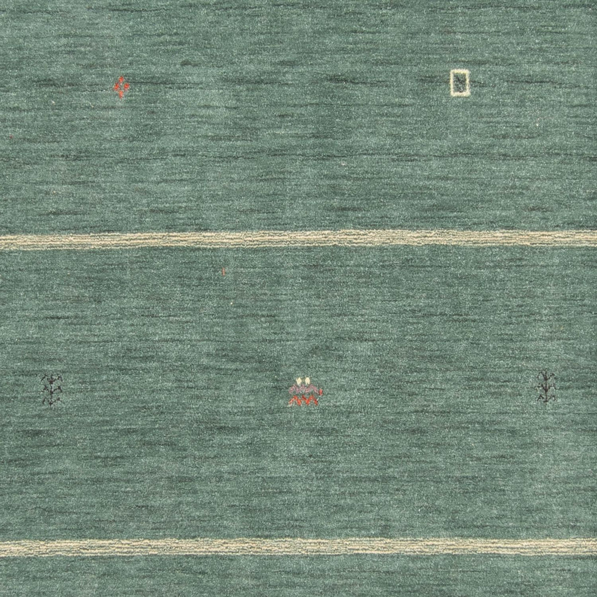 Alfombra Gabbeh - Loribaft Softy - 250 x 200 cm - verde