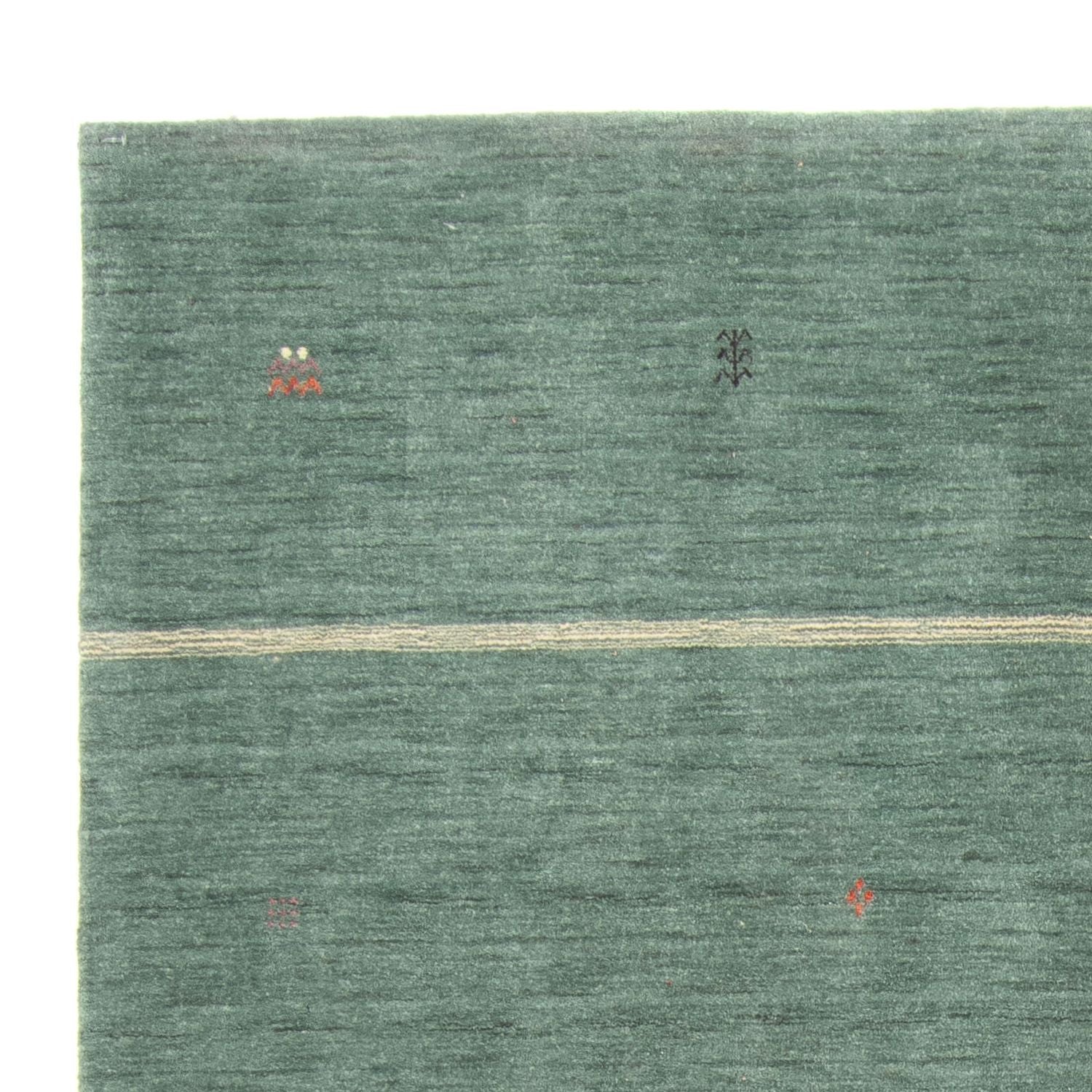 Alfombra Gabbeh - Loribaft Softy - 250 x 200 cm - verde